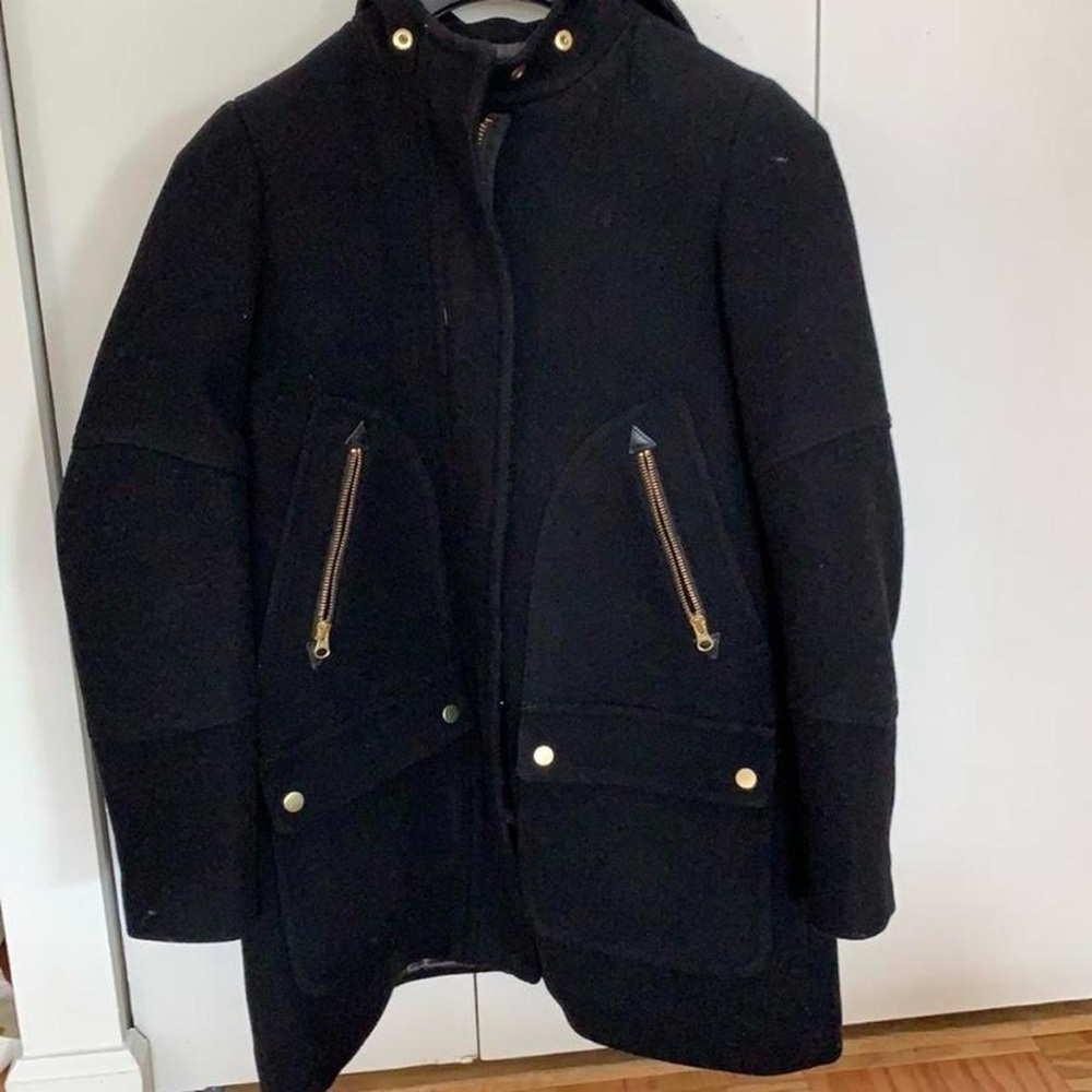 🖤J. Crew Cocoon coat in Italian stadium-cloth wool